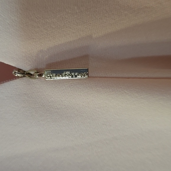 Karl Lagerfeld Light Pink Gown with Adjustable Pearl Straps Size 12 - Picture 5 of 16